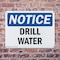 Signmission Drill Water, 10 in W x Rectangle, Plastic OS-2PACK-NS-P-710-L-11544 - alternate 5